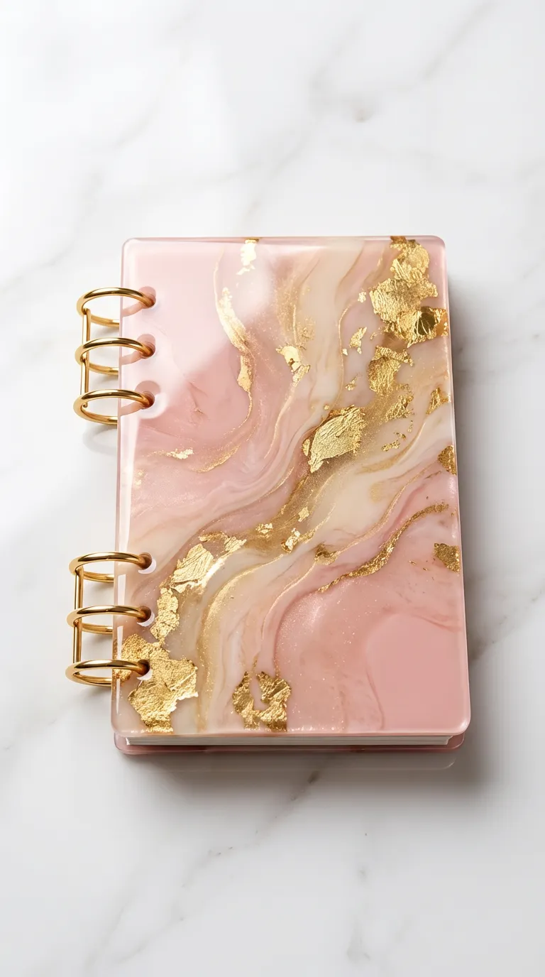 Agenda personalizada con resina